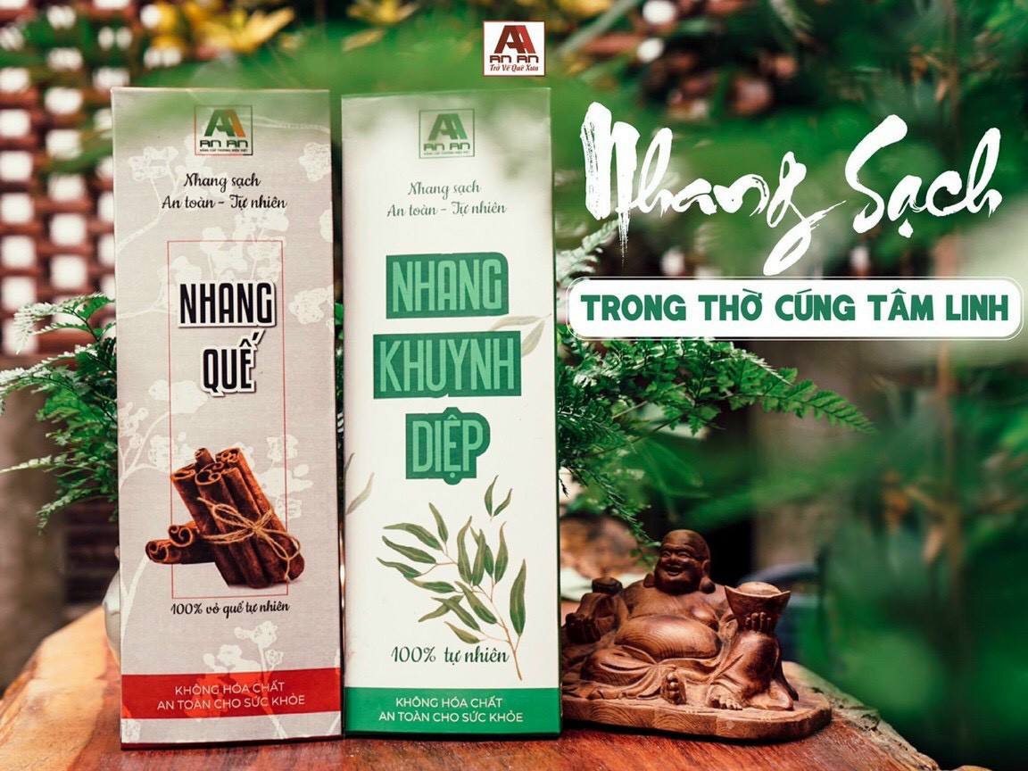 Combo Nhang Quế + Nhanh khuynh diệp ( 200 nén/hộp)| An toàn bà bầu và trẻ nhỏ. Mùi thơm dịu nhẹ, thanh lọc không khí, không gây ố trần nhà. 100% thiên nhiên