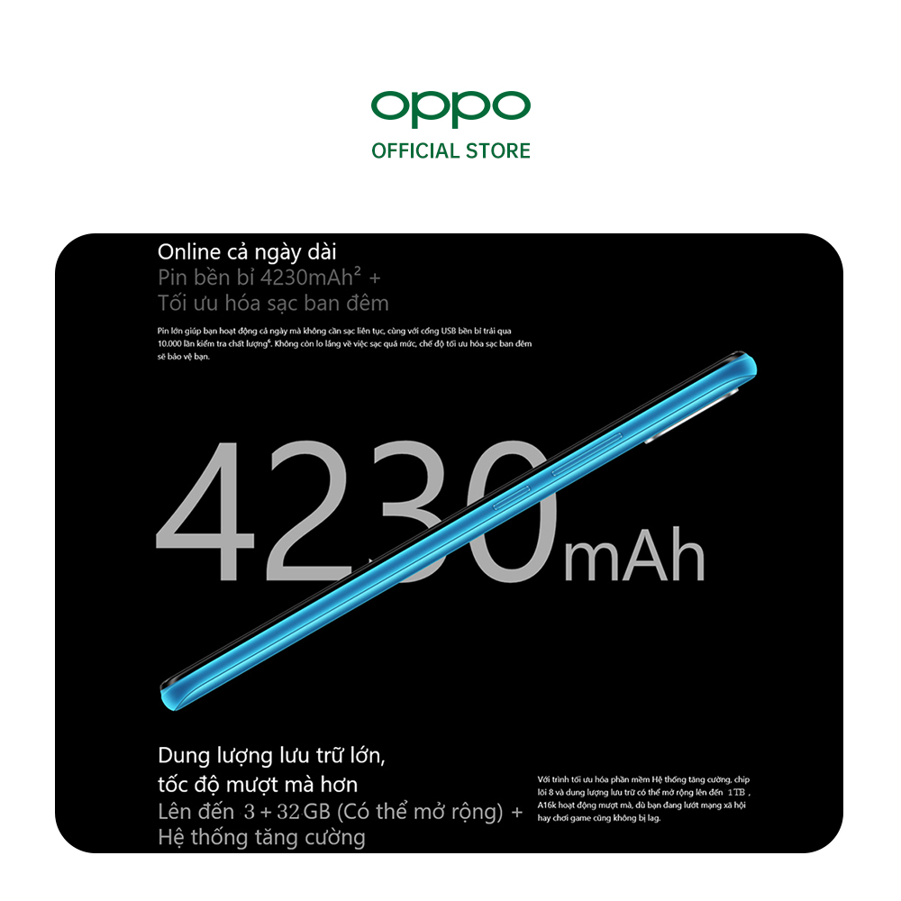 Điện Thoại Oppo A16k 3GB/32GB - Hàng Chính Hãng