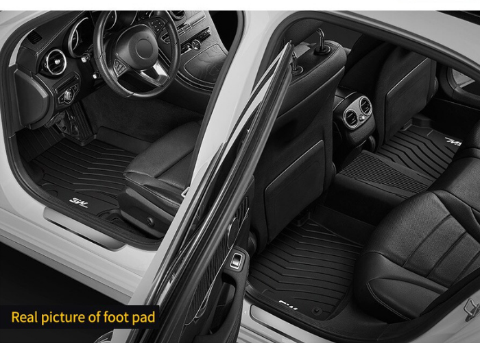 .Thảm lót sàn xe ô tô Mercedes GLS 2020+ nay Nhãn hiệu Macsim 3W chất liệu nhựa TPE cao cấp,, màu đen.