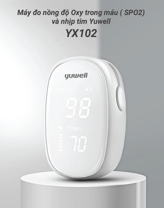 Máy Đo Nồng Độ Oxy Và Nhịp Tim- Yuwell YX102