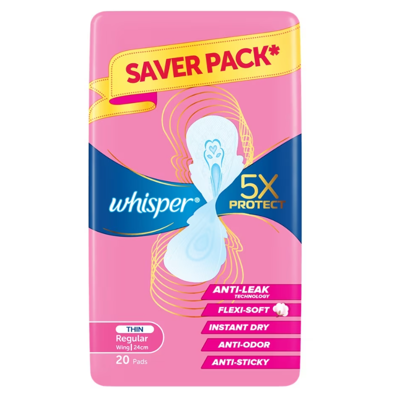 Whisper 5X Bao Ve Sieu Mong 20Sx12 - 24Cm - 80808598