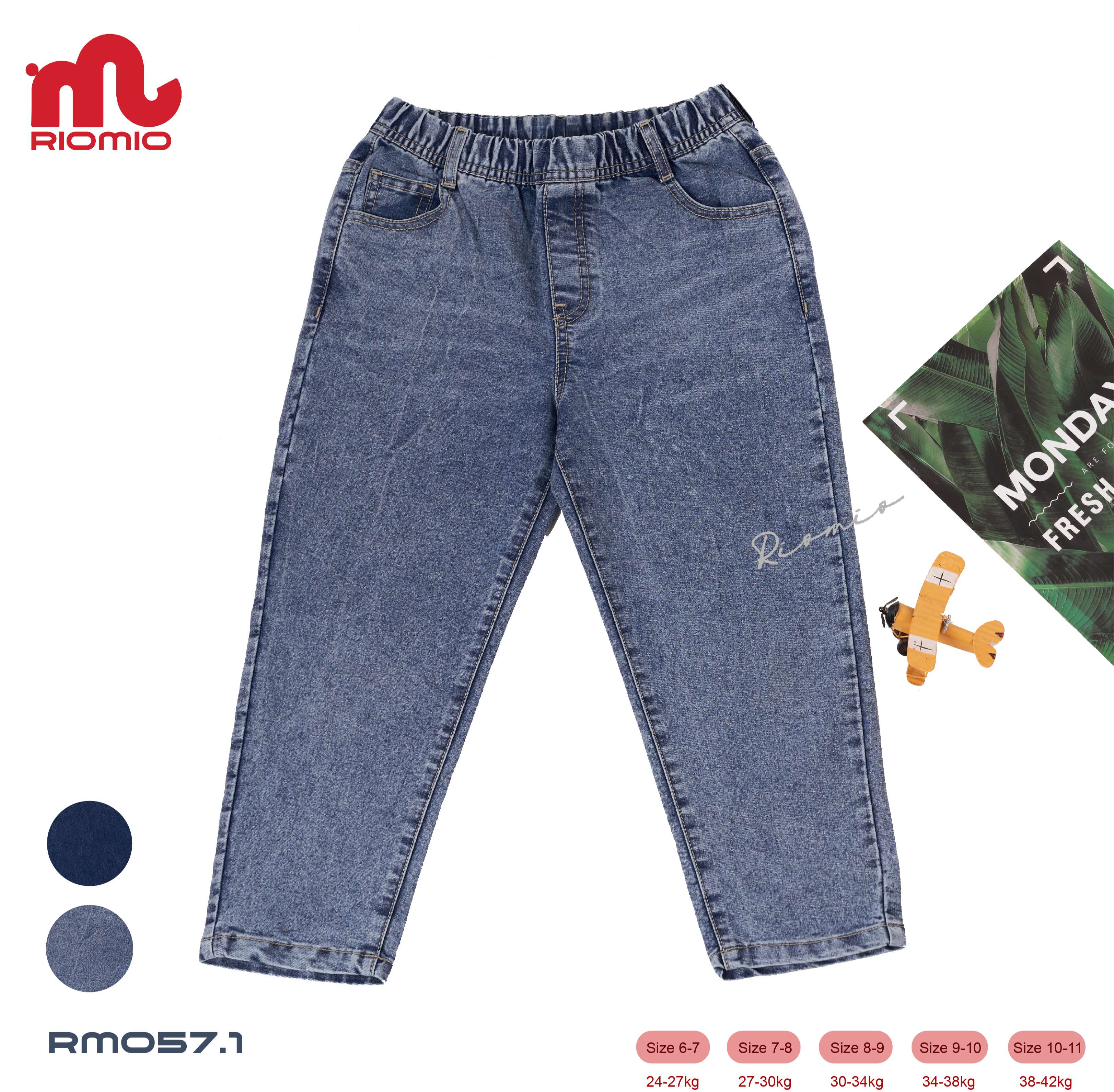 Quần jeans bé trai [Denim Cotton USA] chính hãng RIOMIO – RM057.1 màu light