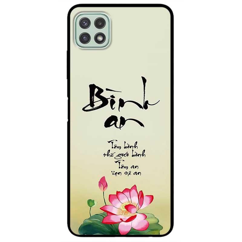 Ốp lưng dành cho Samsung A13 5G - A04s - A32 5G - A04 - A22 5G mẫu Sen Và Thư Pháp TH
