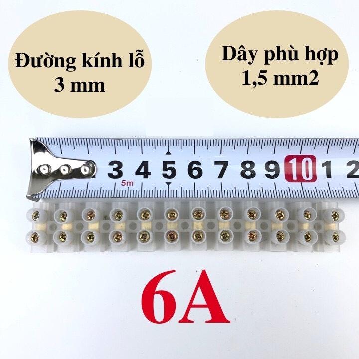 Thanh Cầu Đấu Nhựa Nối Điện 12 Mắt,cầu đấu điện 12P domino