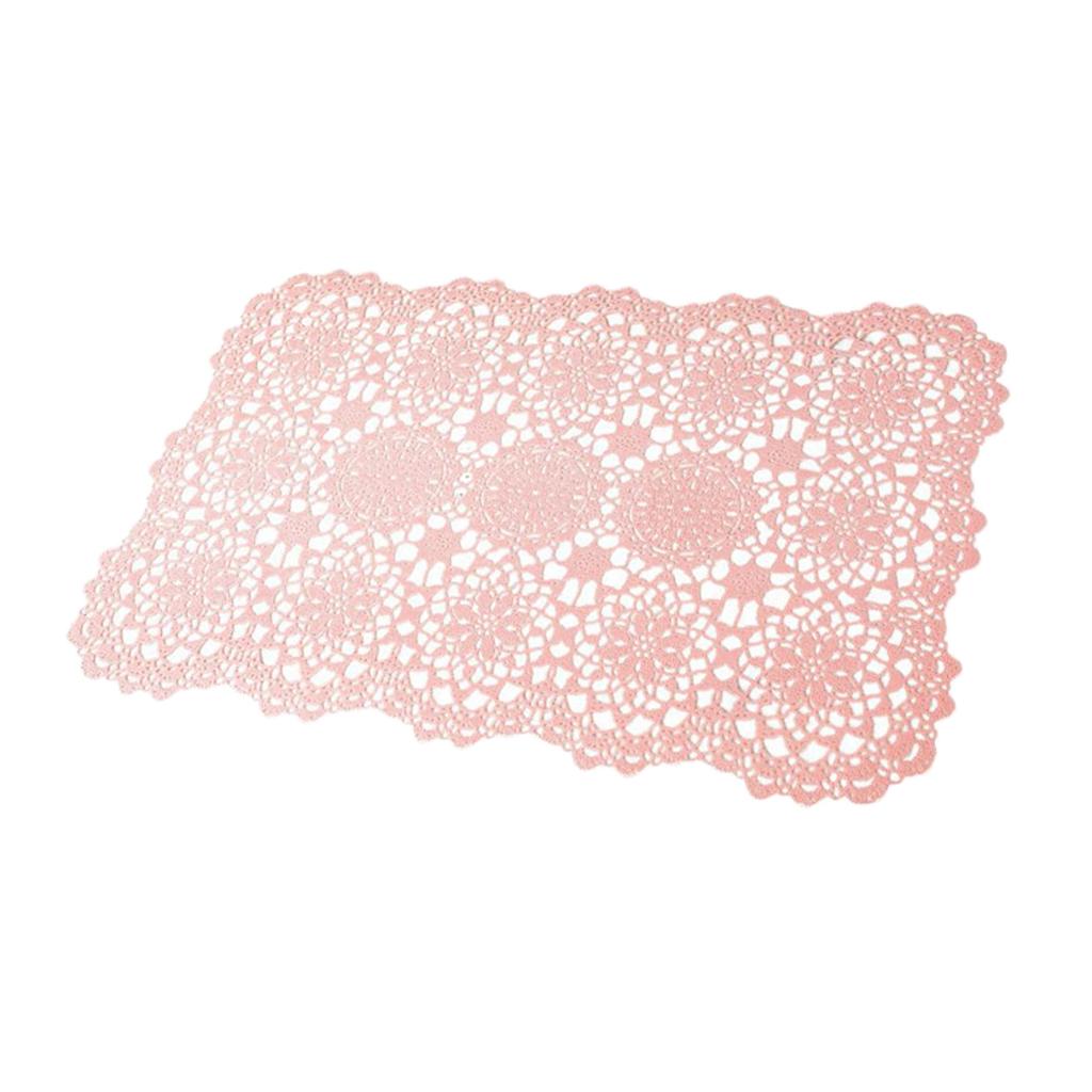 Non Slip PVC Rectangle Placemat Place Mat Coaster Home Decor
