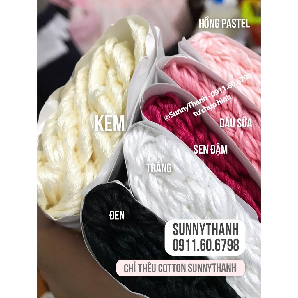 Chỉ Thêu Cotton DMC độ bóng vừa phải, thêu tay, không phải màu, không lem màu SunnyThanh