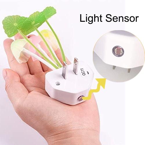 Đèn ngủ LED hình cây nấm/ lá sen 7 màu sắc thay đổi độc đáo trang trí phòng khách/ phòng ngủ