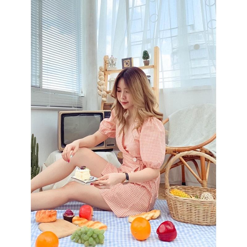 VÁY CARO CAM BUỘC CHÉO