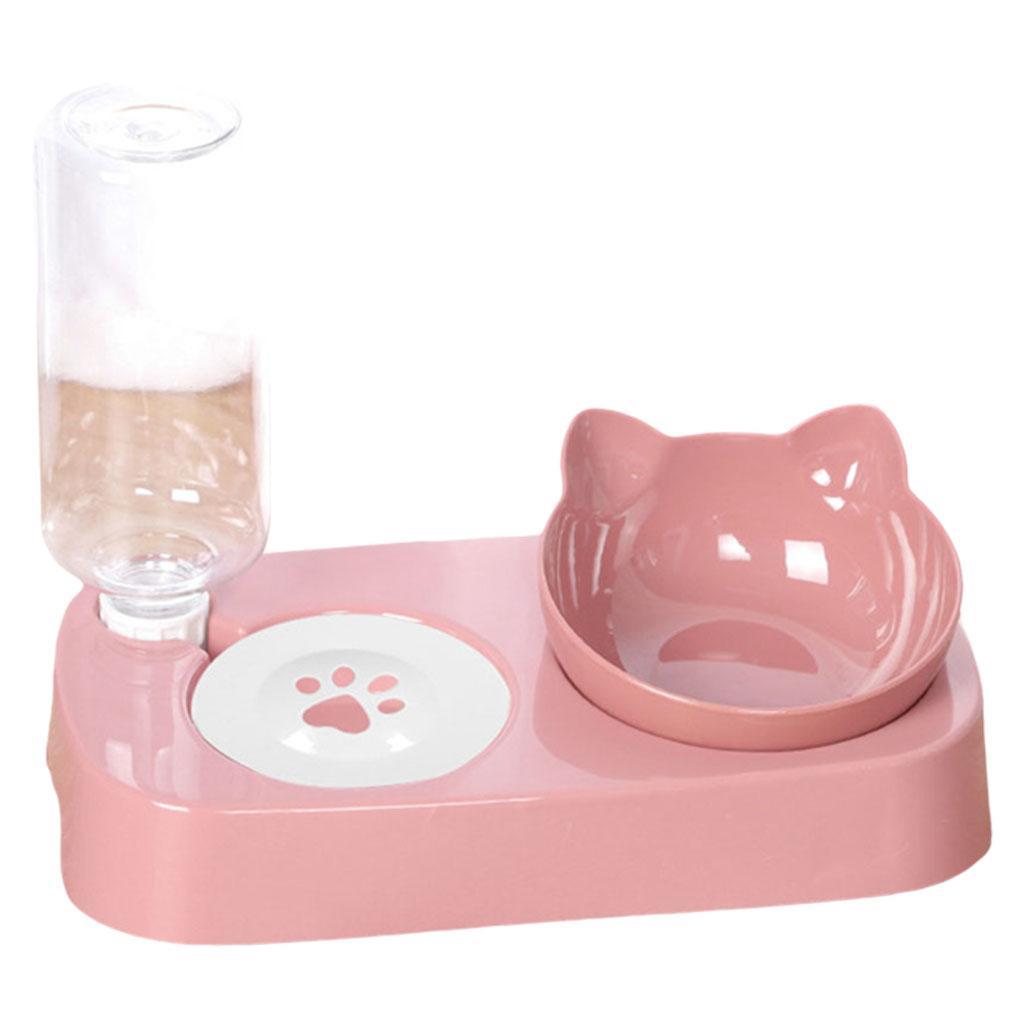 Durable  Cat Bowls Automatic  Pets Feeder Food Dispenser