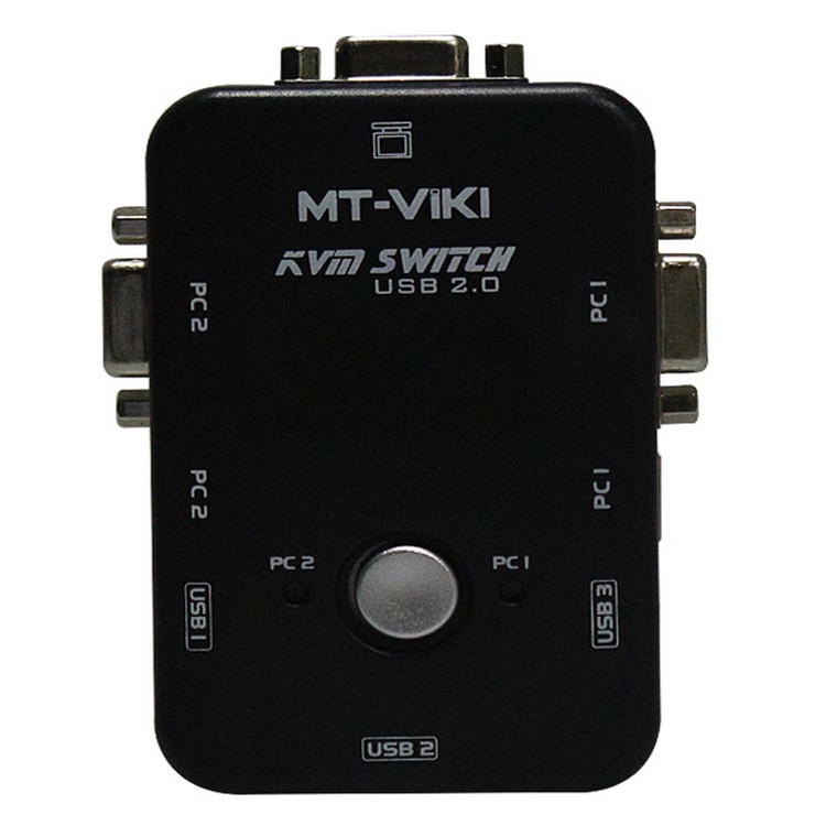 USB KVM Switches 2 ports MT- VIKI ( 2 Cây dùng 1 màn hình) - Hàng Chính Hãng