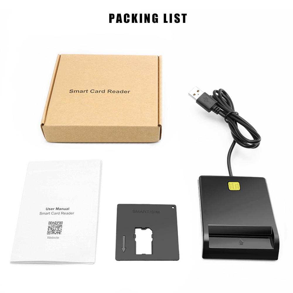 Đầu Đọc Thẻ Thông Minh Usb Tương Thích Với Windows Xp / Vista / 7 / 8 / 10 / Mac Os X / Rt-Scr1 Id / Ic