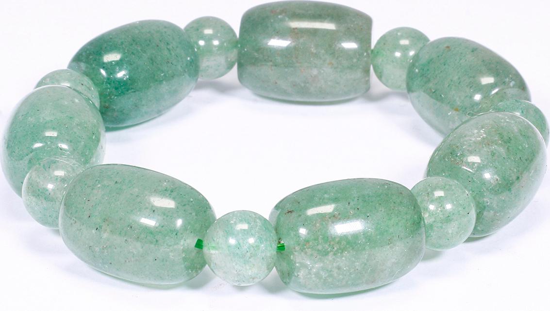 Vòng lu thống đá thạch anh dâu xanh 20x15cm mệnh hỏa, mộc - Ngọc Quý Gemstones