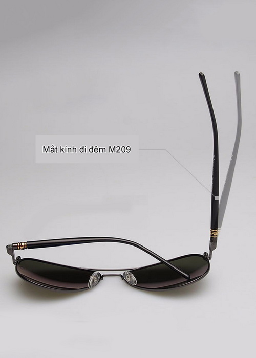 Mắt kính đi đêm M209 màu full đen