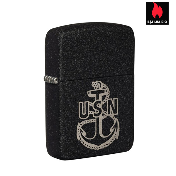 Bật Lửa Zippo 49318 – Zippo U.S. Navy Replica Black Crackle