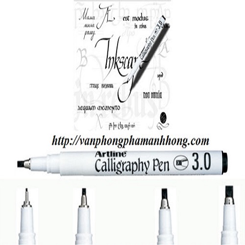 Bút viết thư pháp Artline Calligraphy EK-243 - Chisel tip 3.0mm