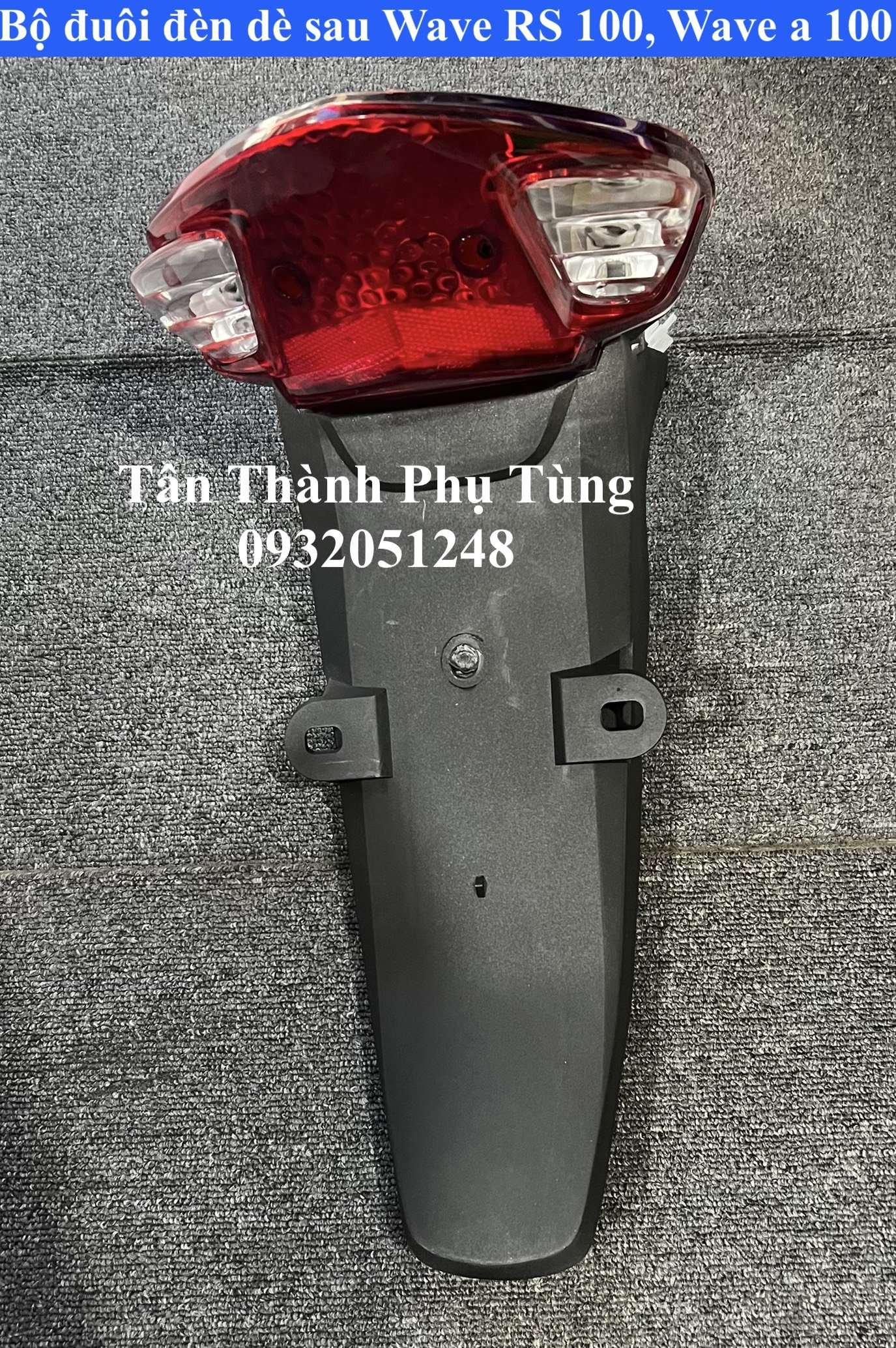 Đuôi dè sau kèm đèn hậu dành cho Wave a 100, WS100, RS100