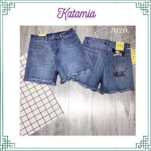 Quần short đùi nữ lưng cao đẹp quần sooc nữ chất jean cạp cao