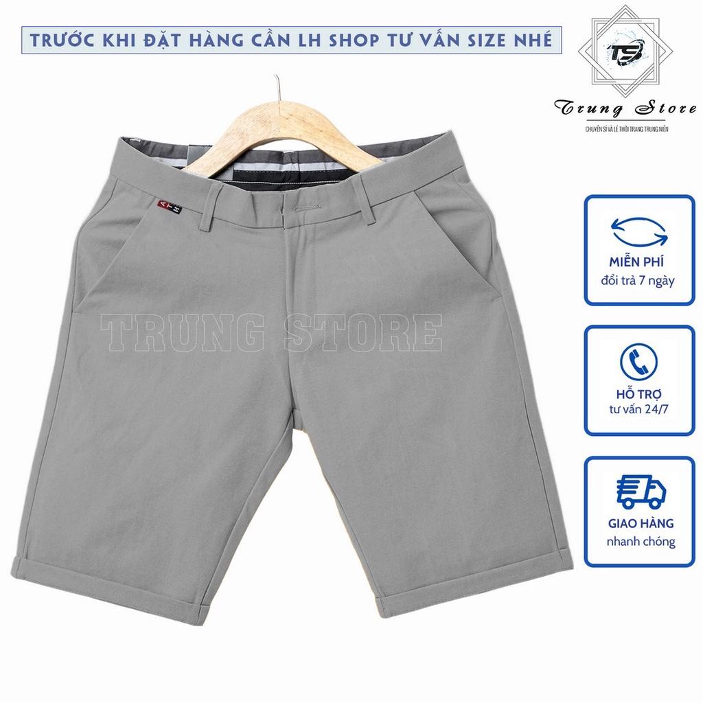 Quần Short Nam Thời Trang Kiểu Dáng Tây Âu Chất Liệu Vải COTTON 2 CHIỀU Co Dãn Nhẹ Không Nhăn Và Bám Bụi
