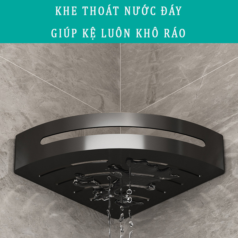 Kệ góc nhà tắm để dầu gội mỹ phẩm phong cách hiện đại