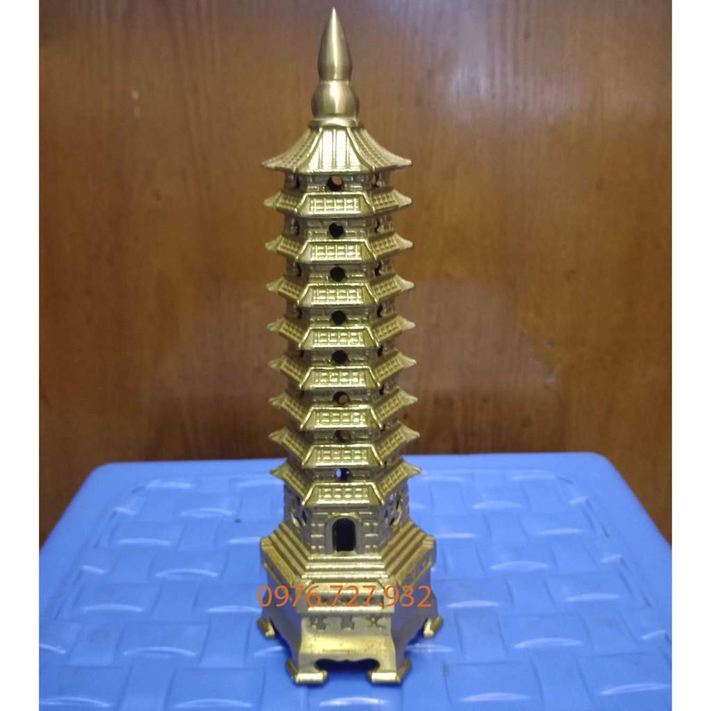 Tháp văn xương 9 tầng bằng đồng, giá bán tháp văn xương, tháp văn xương bằng đồng