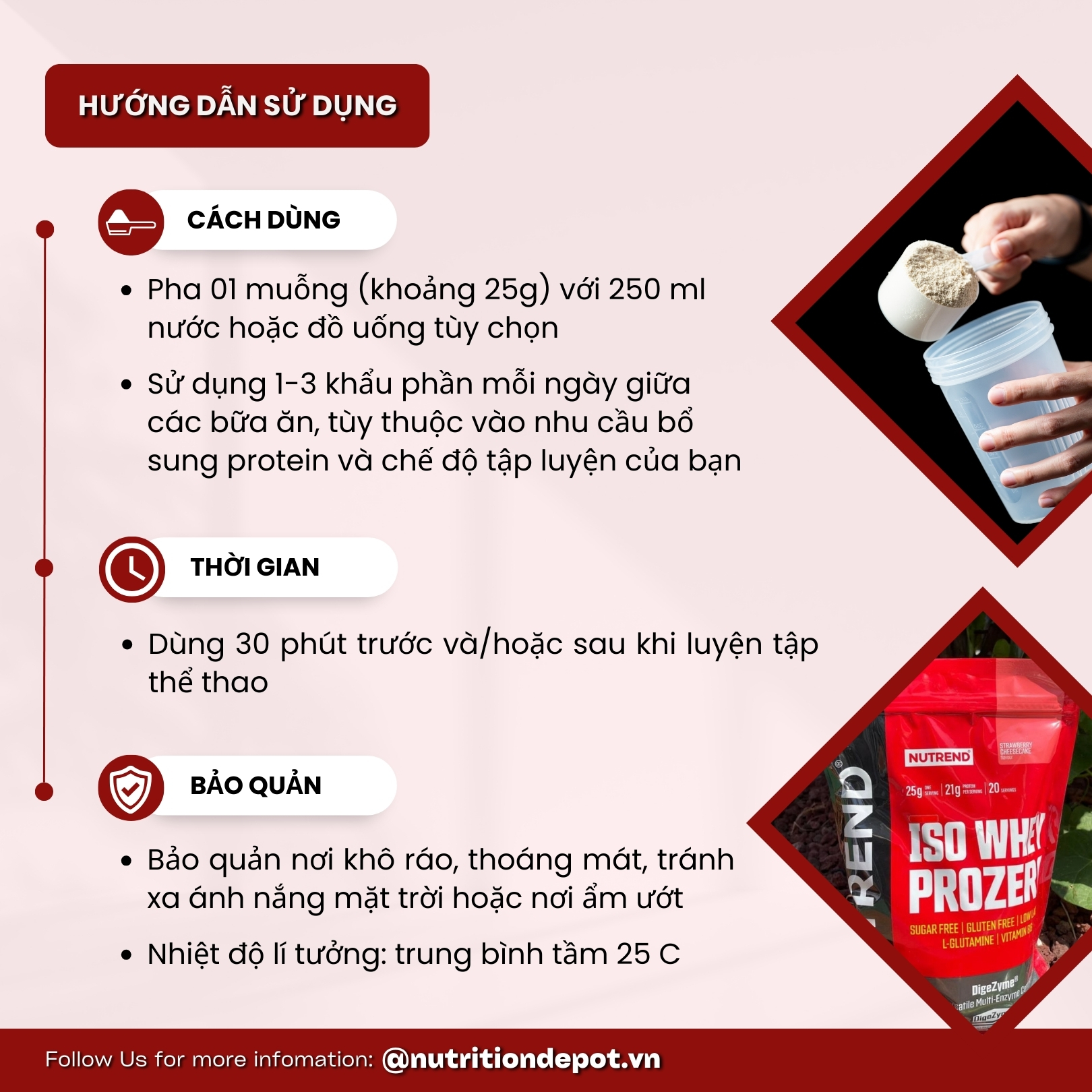 Whey Isolate cao cấp bổ sung đạm protein - Nutrend Whey Protein Isolate Iso Prozero (Túi 500g) - Nutrition Depot Vietnam