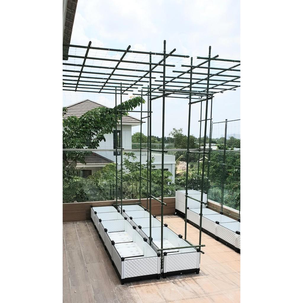 Thanh làm giàn D11mm x 1.5m Hàng Chính Hãng DAIM Nhật Bản lõi thép bọc nhựa - cây làm giàn leo: mướp, bầu