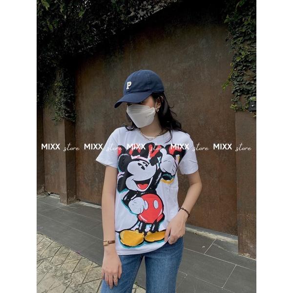 Áo thun nữ Mickey chất đanh mịn phom suông rộng trẻ trung