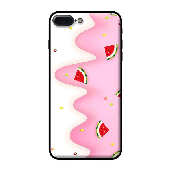 Ốp in cho iPhone 7 Plus Họa Tiết Dưa Hấu Hồng - Hàng chính hãng