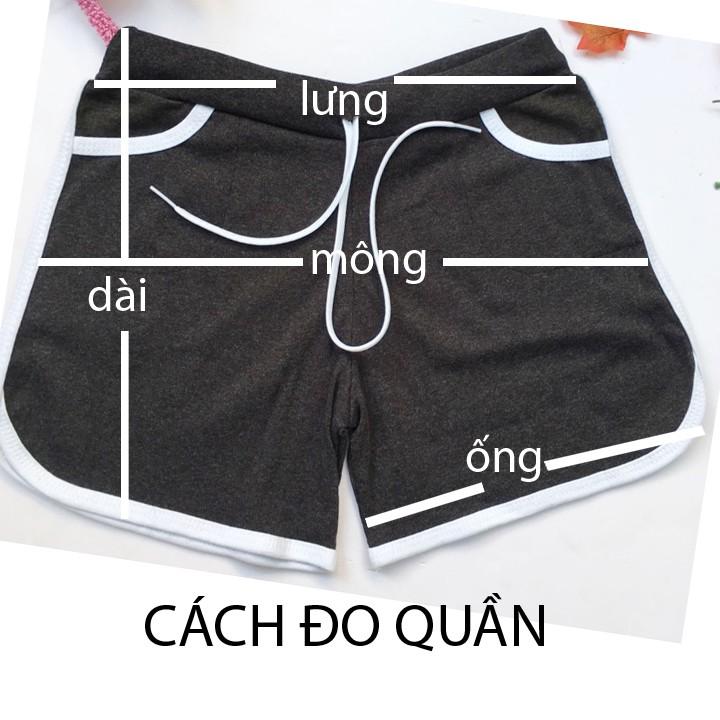 Quần đùi nữ jean co giãn size từ 40-45kg - QNU26