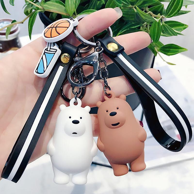 Móc khóa gấu We Bare Bears xinh xắn