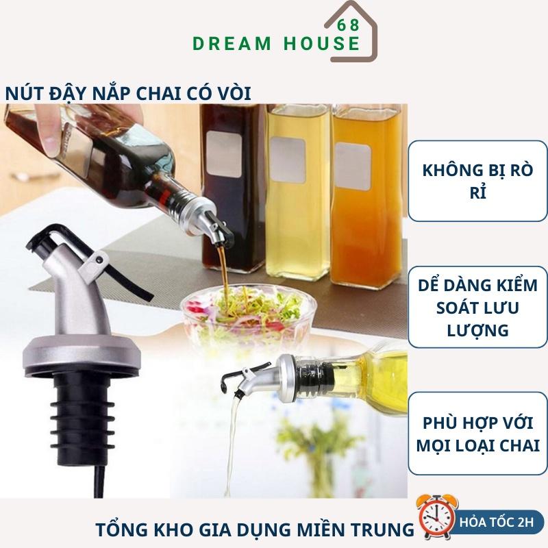 Nắp Đậy Nút Chai Có Vòi Rót Cho Chai Lọ Đựng Nước Mắm, Xì Dầu, Dầu Ăn, Nước Tương, Gia Vị TIện Dụng