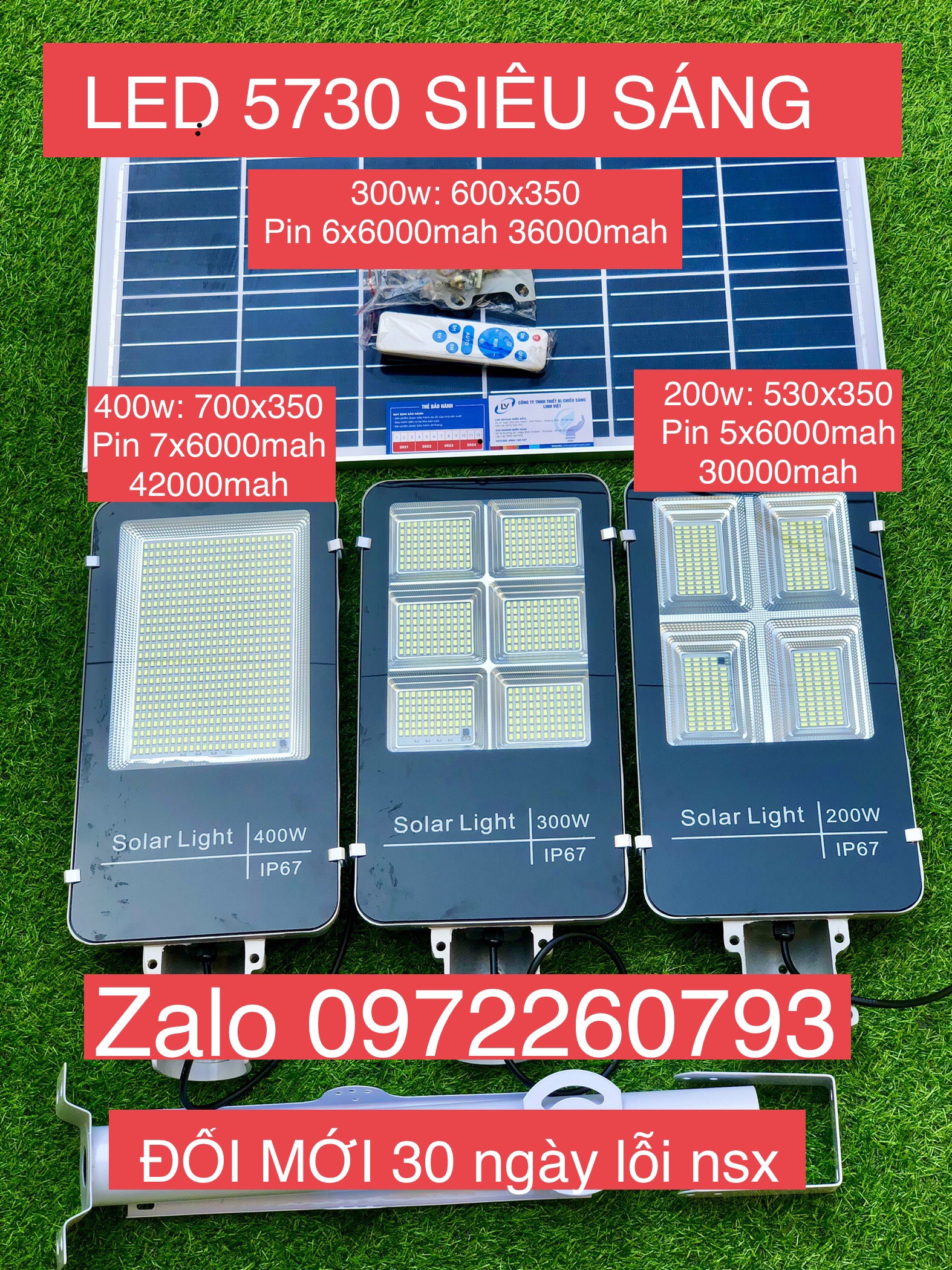 Đèn đường năng lượng 200W bàn chải siêu sáng