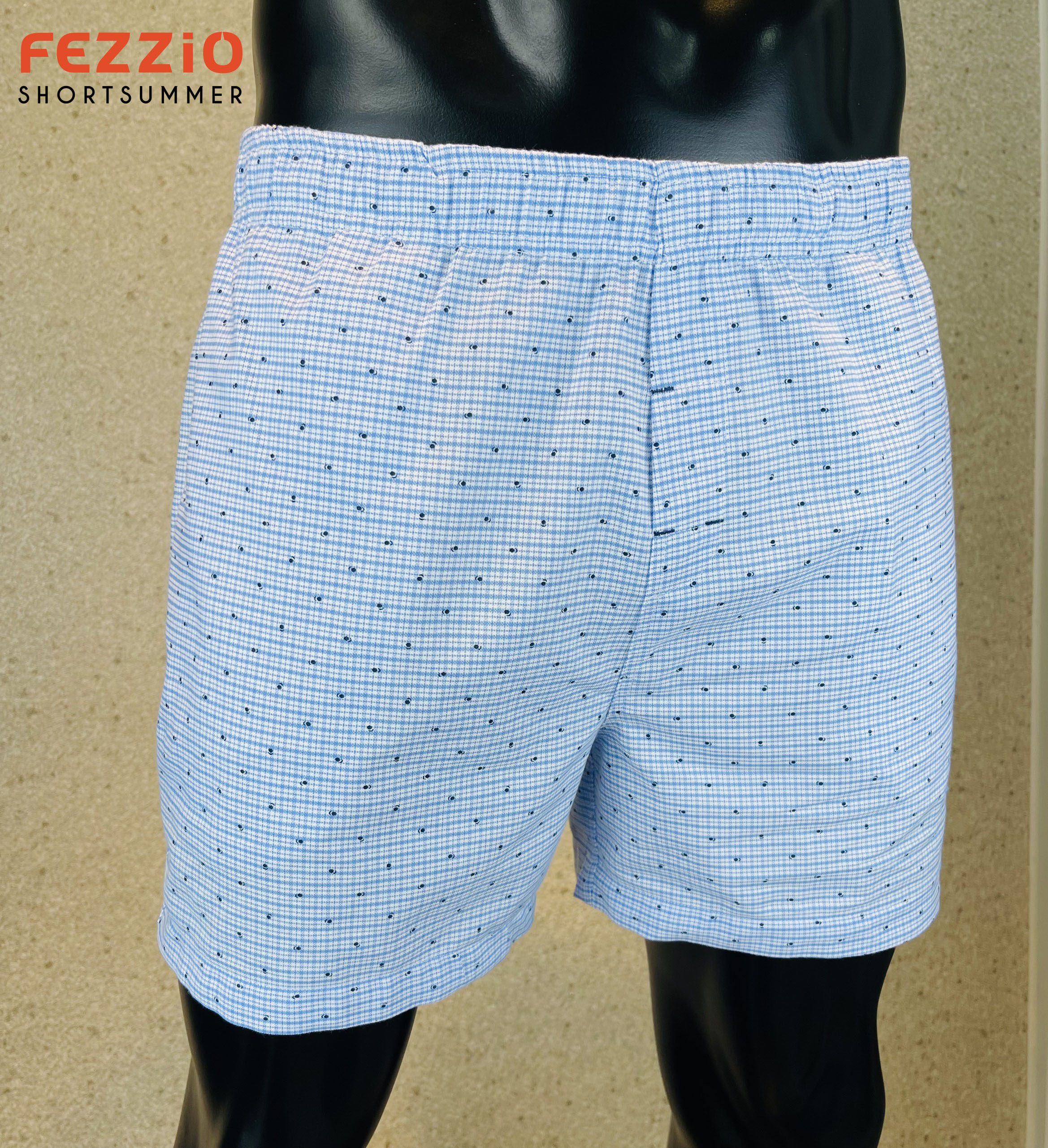 Siêu sale quần đùi nam mặc nhà xuất khẩu chất vải kate cotton 100% kiểu dáng năng động, trẻ trungthương hiệu Fezzio