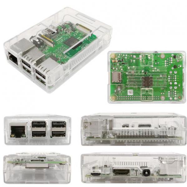 Clear Protective Acrylic Case Shell Enclosure Box For Raspberry Pi 3 B+
