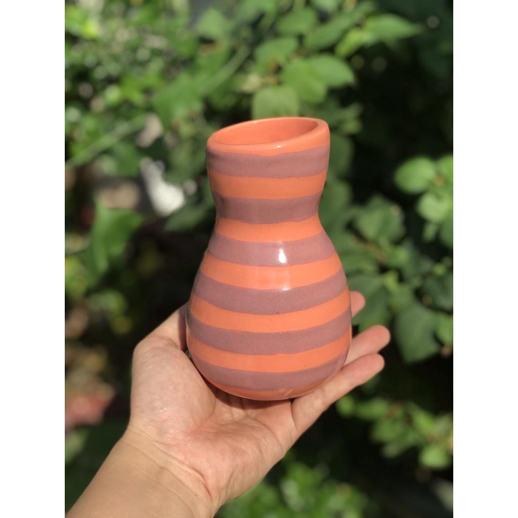 BÌNH HOA GỐM SỨ XUẤT KHẨU TRANG TRÍ DECOR BÌNH CẤM HOA XK18