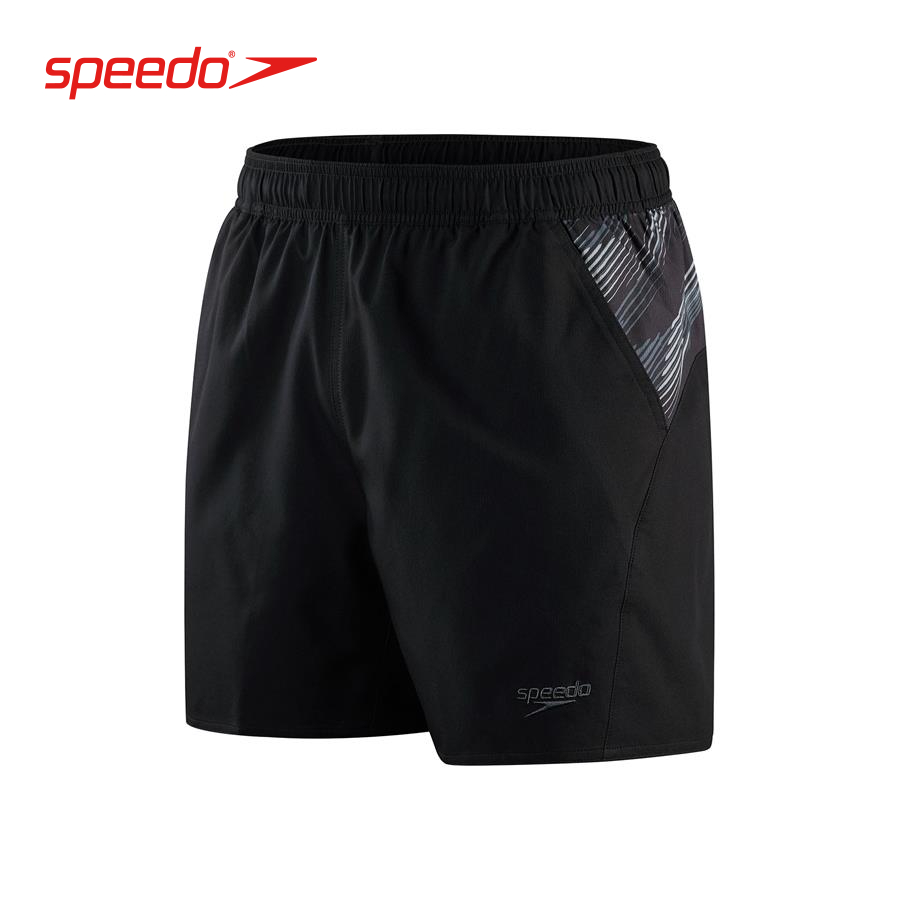 Quần bơi nam Speedo Sport Pnl 16&quot; Wsht Am Black/Grey - 8-13535F903