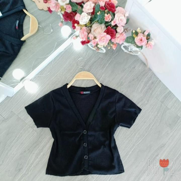 Áo thun nữ cúc cuốn biên thời trang XIXO cao cấp - ATN0011