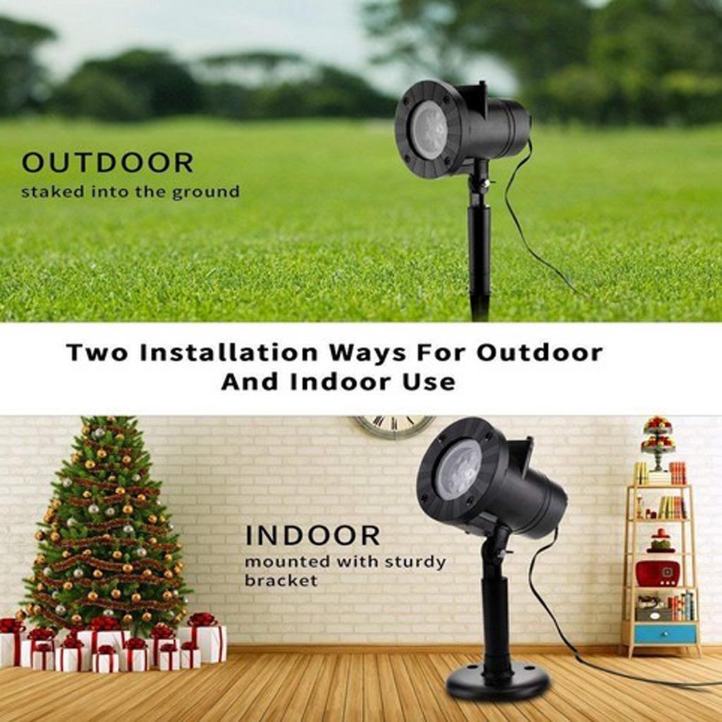 Christmas Party Waterproof Rotating Projection Led Night Light EU Standard