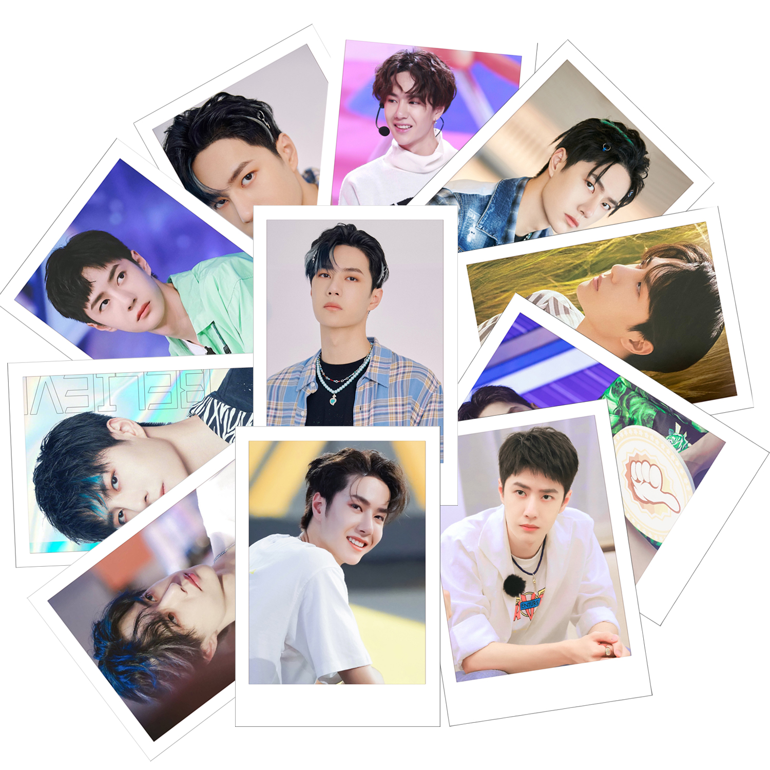 Ảnh Vương Nhất Bác card polaroid set 11 tấm khác nhau