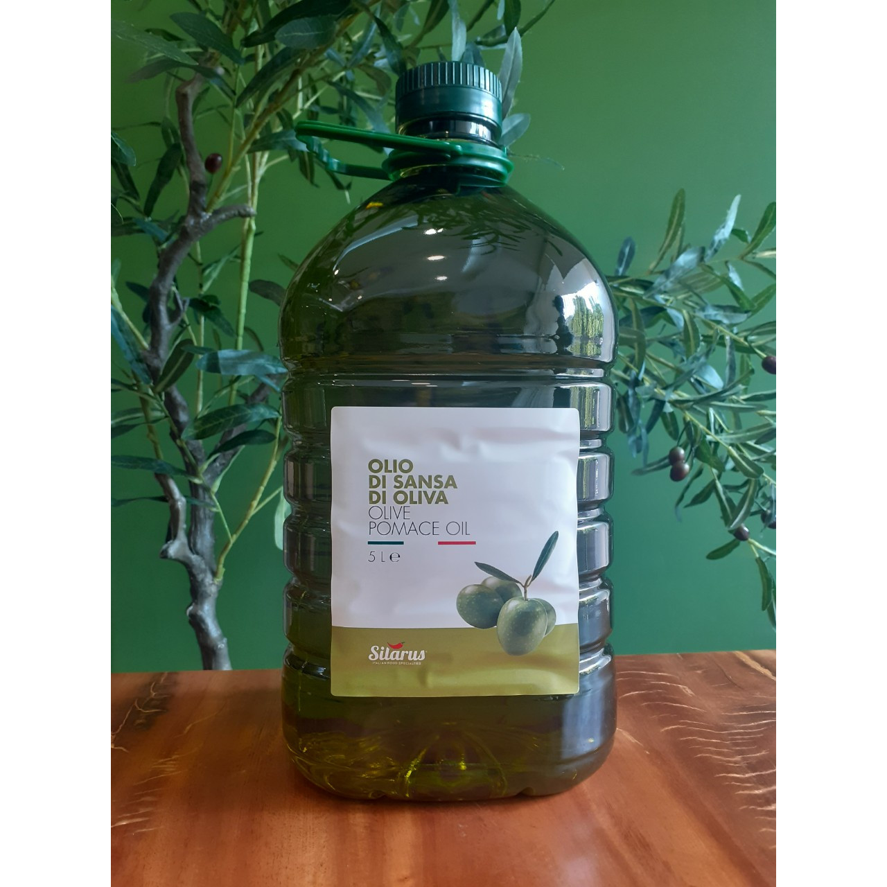 Dầu Olive POMACE Silarus 5 Lít dùng chiên rán, nấu ăn hằng ngày, giảm chất béo có hại - thương hiệu Silarus nhập khẩu từ Ý