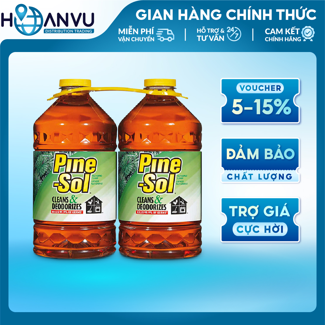 Nước Lau Sàn Pine-Sol Multi Surface Cleaner (2.95L x 2)