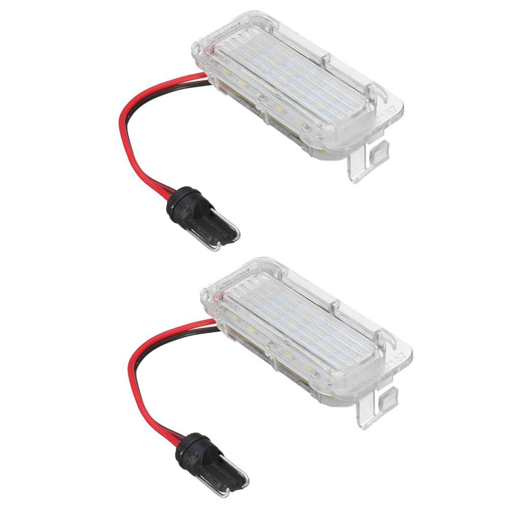 2 Pieces White 18LED License Number Plate Lights