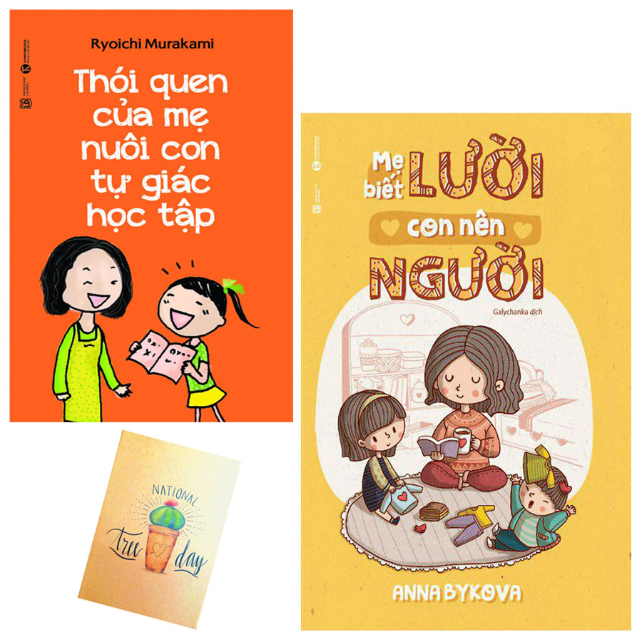 Combo Mẹ Biết Lười Con Nên Người và Thói Quen Của Mẹ Nuôi Con Tự Giác Học Tập( Tặng Kèm Sổ Tay Xương Rồng)