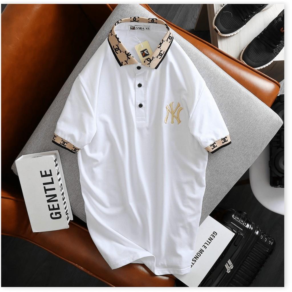 ÁO THUN NAM CỔ BẺ CỰC ĐẸP , HỌA TIẾT THÊU SIÊU CHẤT LANA FASHION