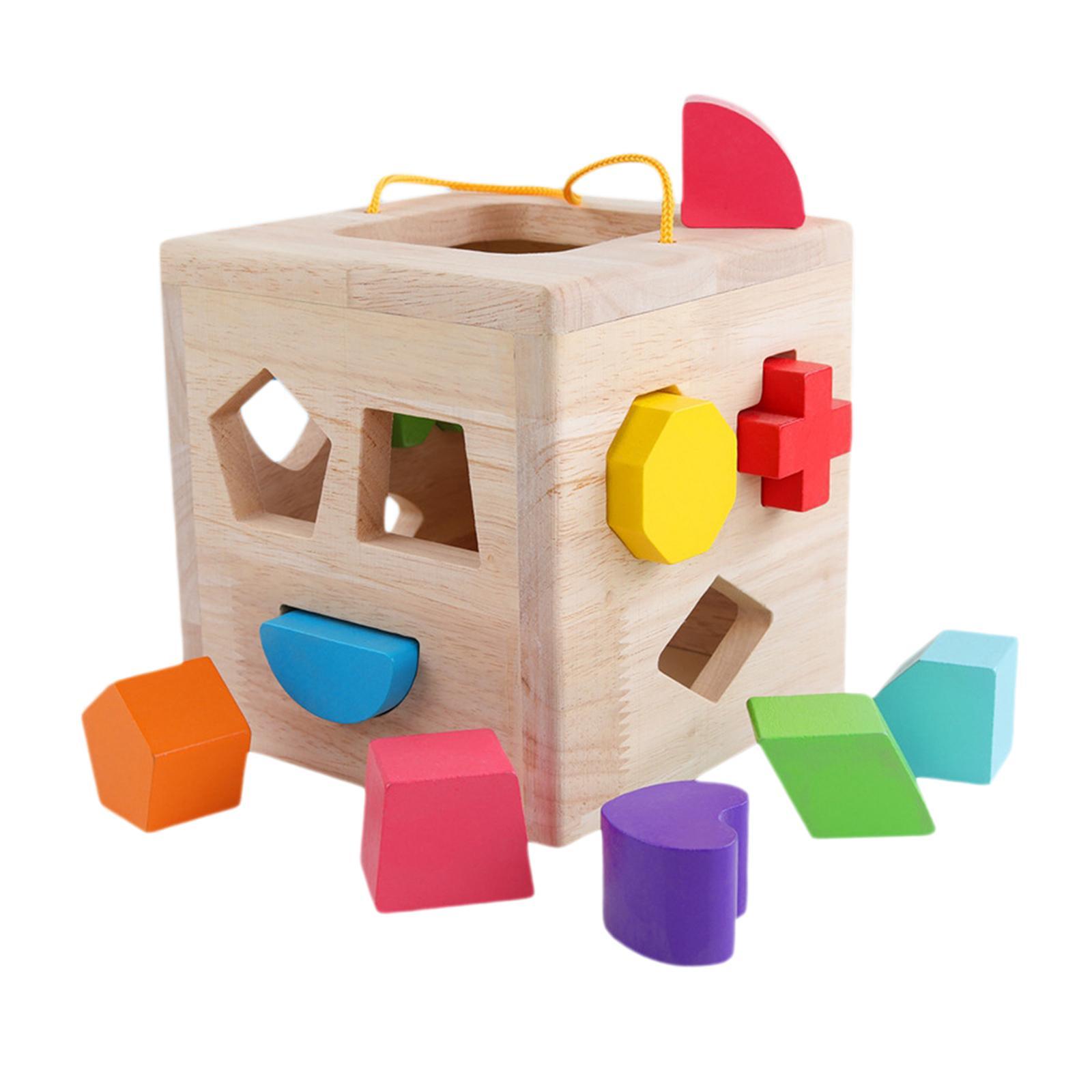 Shape Sorter Toy Colorful Matching Game for Birthday Gift Preschool Children