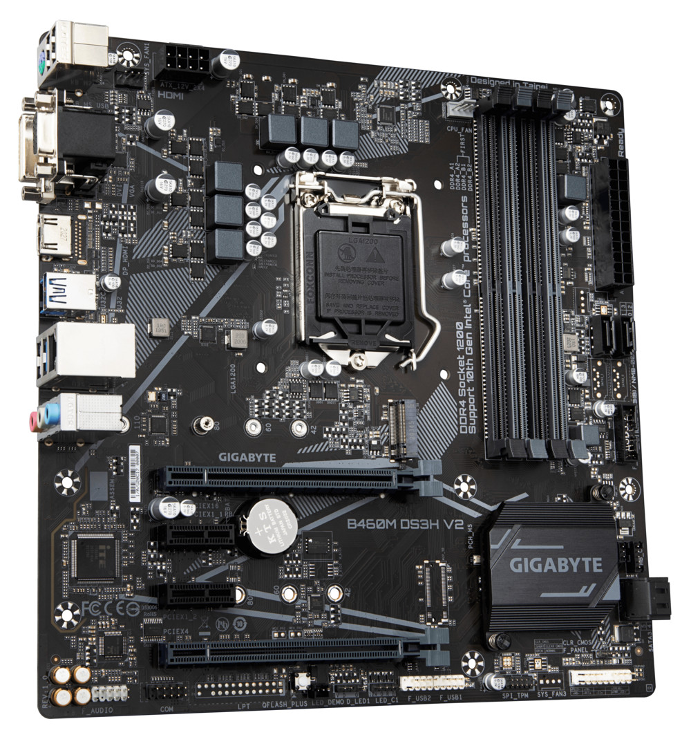 Bo mạch chủ Mainboard Gigabyte B460M DS3H V2 - Hàng Chính Hãng