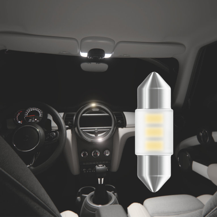 Bóng Đèn Led Cana Ngắn OSRAM Standard Retrofit C5W 12V Màu Trắng Sky