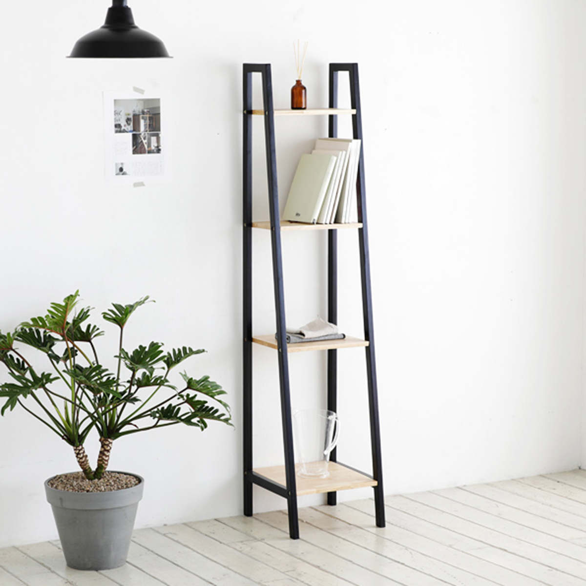 Kệ Sách Đa Năng Bằng Gỗ Lắp Ráp Thông Minh 4 Tầng Size S A Book Shelf 4FS Nội Thất Kiểu Hàn BEYOURs