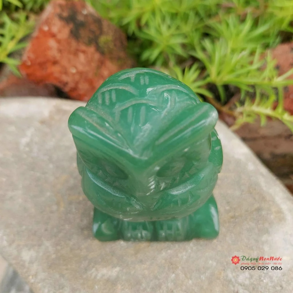 Tượng cú mèo đá thạch anh Aven phong thủy - đá Non Nước