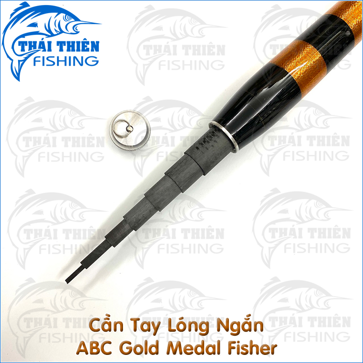 Cần Câu Tay Lóng Ngắn Carbon Caro ABC Gold Medal Fisher